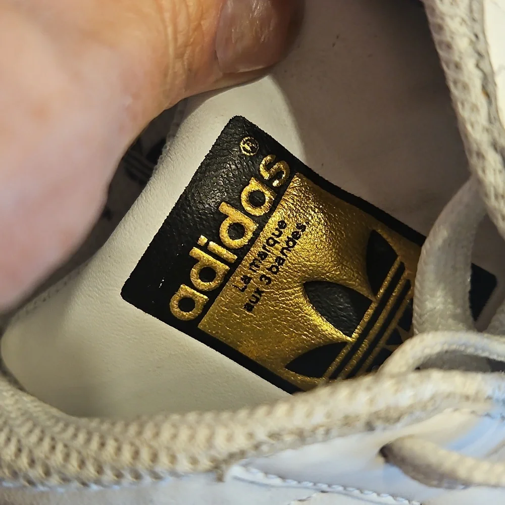 adidas White and Black Superstar Sneakers